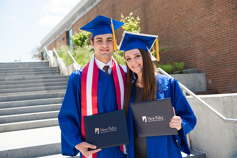 Mechnical Engineering students at commencement